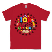 Red 100 days of school Classic Tee - Artiststas
