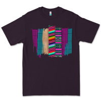 Plum Western Farm Life Serape Brush Stroke Premium Tee - Bettercallsaul
