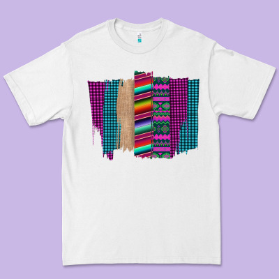 Western Farm Life Serape Brush Stroke Premium Tee Designed By Bettercallsaul