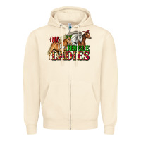 Sandshell all the jingle ladies christmas horses Zipper Hoodie - LillyAllenDesigns