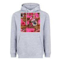 Heather Grey easter heifer with bunny ears seamless pattern Heavyweight Hoodie - Artiststas