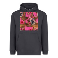 Smoke easter heifer with bunny ears seamless pattern Heavyweight Hoodie - Artiststas