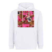 White easter heifer with bunny ears seamless pattern Heavyweight Hoodie - Artiststas