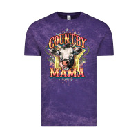 Cloud Purple Country Mama Vintage Tee - HowdyJamesFarm