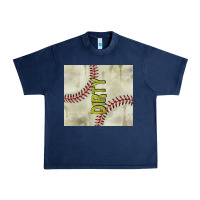 Navy dirty baseball Urban Heavy Tee - TumblerDesignByShophia