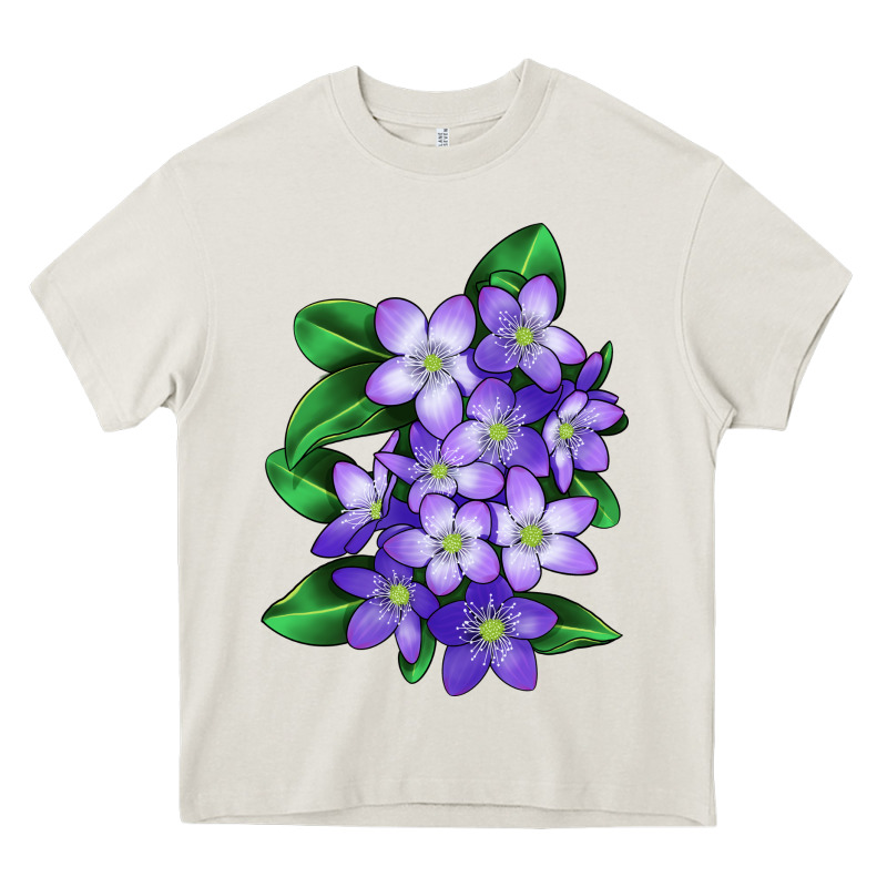 Mayflower Plant Illustrations Heavy Core Tee by LillyAllenDesigns | Teevron