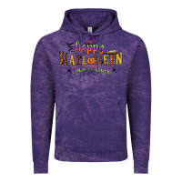 Cloud Purple happy halloween trick or treat Vintage Hoodie - CowGirlArtShop