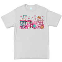 Dove Grey pink Christmas coffee Premium Tee - Jasminsmagicworld