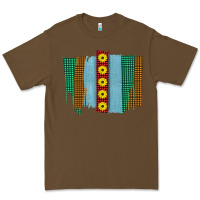 Cacao Western Sunflower Farm Life Brush Strokes Premium Tee - Bettercallsaul
