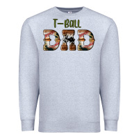 Heather Grey sport t ball dad Premium Sweatshirt - Artiststas