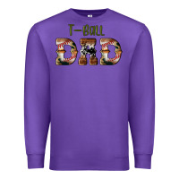 Purple sport t ball dad Premium Sweatshirt - Artiststas