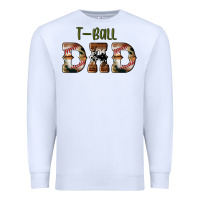 White sport t ball dad Premium Sweatshirt - Artiststas