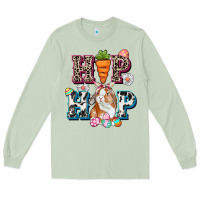 Matcha Western hip hop bunny Easter Day Long Sleeve Tee - CowGirlArtShop