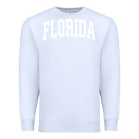 White Florida Crewneck Sweatshirt Sports College Style State Gifts Premium Sweatshirt - minhPixels