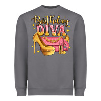Storm birthday diva pink and gold glitter Heavyweight Sweatshirt - LillyAllenDesigns