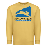 Antique Gold snowshoe mountain Premium Sweatshirt - minhPixels
