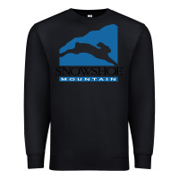 Black snowshoe mountain Premium Sweatshirt - minhPixels