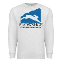Oatmeal Heather snowshoe mountain Premium Sweatshirt - minhPixels