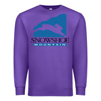 Purple snowshoe mountain Premium Sweatshirt - minhPixels