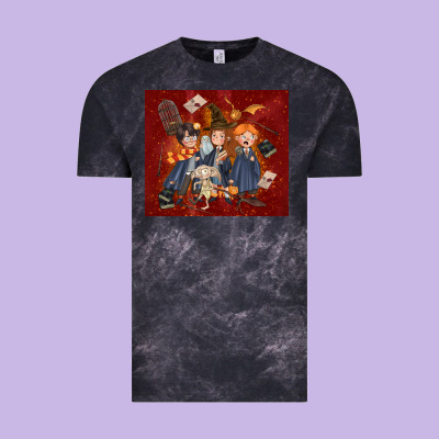 Wizard Kids With Glitter Vintage Tee Designed By Tumblerdesignbyshophia