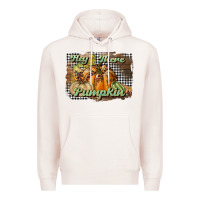 Pale Pink hey there pumpkin Premium Hoodie - BundleAndBundleShop