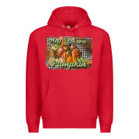 Red hey there pumpkin Premium Hoodie - BundleAndBundleShop
