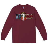 Burgundy abuela jesus christ Long Sleeve Tee - Jasminsmagicworld