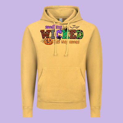 Something Wicked This Way Comes Vintage Hoodie Designed By Cowgirlartshop