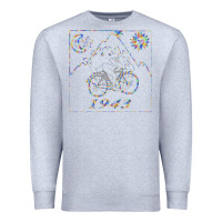 Heather Grey Bicycle Day 1943  LSD Acid Trip  Druffi gift Premium Sweatshirt - minhPixels