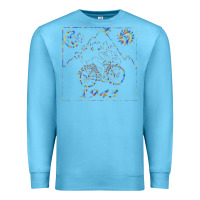 Ocean Blue Bicycle Day 1943  LSD Acid Trip  Druffi gift Premium Sweatshirt - minhPixels