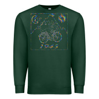 Sports Green Bicycle Day 1943  LSD Acid Trip  Druffi gift Premium Sweatshirt - minhPixels