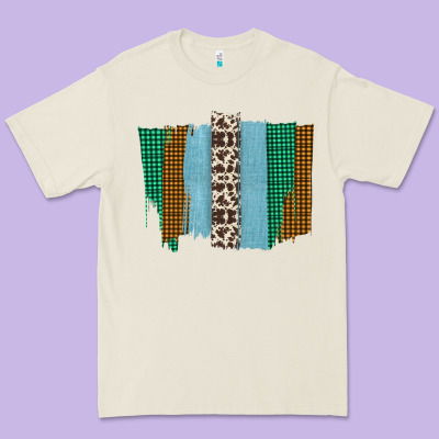 Western Farm Life Cowhide Brush Strokes Premium Tee Designed By Bettercallsaul