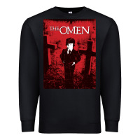 Black The Omen Horror Movie Premium Sweatshirt - minhPixels