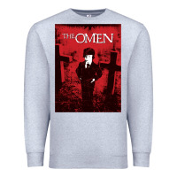 Heather Grey The Omen Horror Movie Premium Sweatshirt - minhPixels