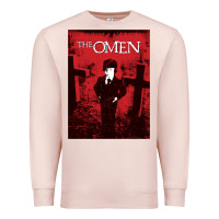 Pale Pink The Omen Horror Movie Premium Sweatshirt - minhPixels