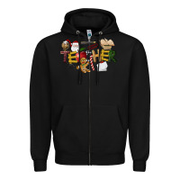 Black christmas teacher Zipper Hoodie - LillyAllenDesigns