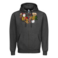 Charcoal Heather christmas teacher Zipper Hoodie - LillyAllenDesigns