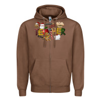 Chestnut christmas teacher Zipper Hoodie - LillyAllenDesigns
