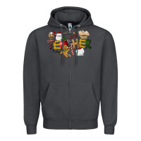 Smoke christmas teacher Zipper Hoodie - LillyAllenDesigns