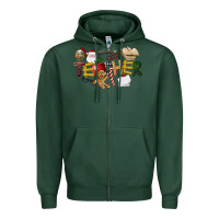 Sports Green christmas teacher Zipper Hoodie - LillyAllenDesigns