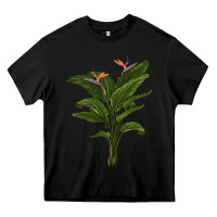 Black the bird of paradise Heavy Core Tee - LillyAllenDesigns
