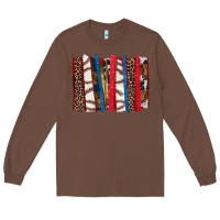 Chestnut Baseball brushstroke Long Sleeve Tee - HowdyJamesFarm