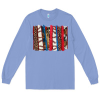 Colony Blue Baseball brushstroke Long Sleeve Tee - HowdyJamesFarm