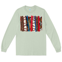 Matcha Baseball brushstroke Long Sleeve Tee - HowdyJamesFarm