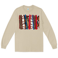 Mushroom Baseball brushstroke Long Sleeve Tee - HowdyJamesFarm