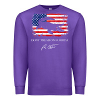 Purple Don_t Tread On Florida Governor Ron DeSantis 2022 USA Flag Premium Sweatshirt - minhPixels