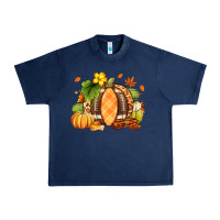Navy Fall American Football Urban Heavy Tee - RanaPortraitStore