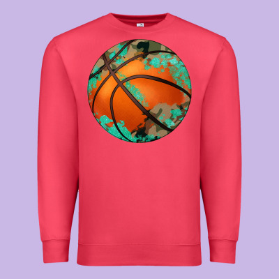 Western Basketball Camouflage Glitter Pattern Premium Sweatshirt Designed By Artiststas