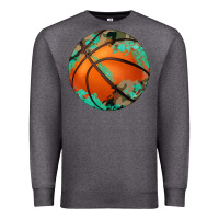 Charcoal Heather western basketball camouflage glitter pattern Premium Sweatshirt - Artiststas