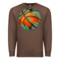 Chestnut western basketball camouflage glitter pattern Premium Sweatshirt - Artiststas